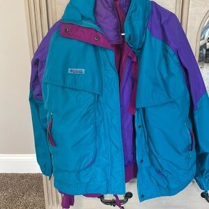 Vintage Columbia powder keg ski jacket